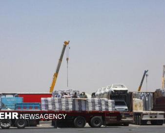 ۵۳۷ میلیون دلار کالا از مرز مهران به عراق صادر شد