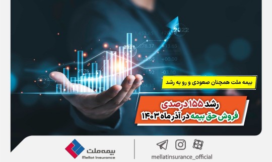 رشد 155 درصدی فروش حق بیمه در آذر ماه 1403